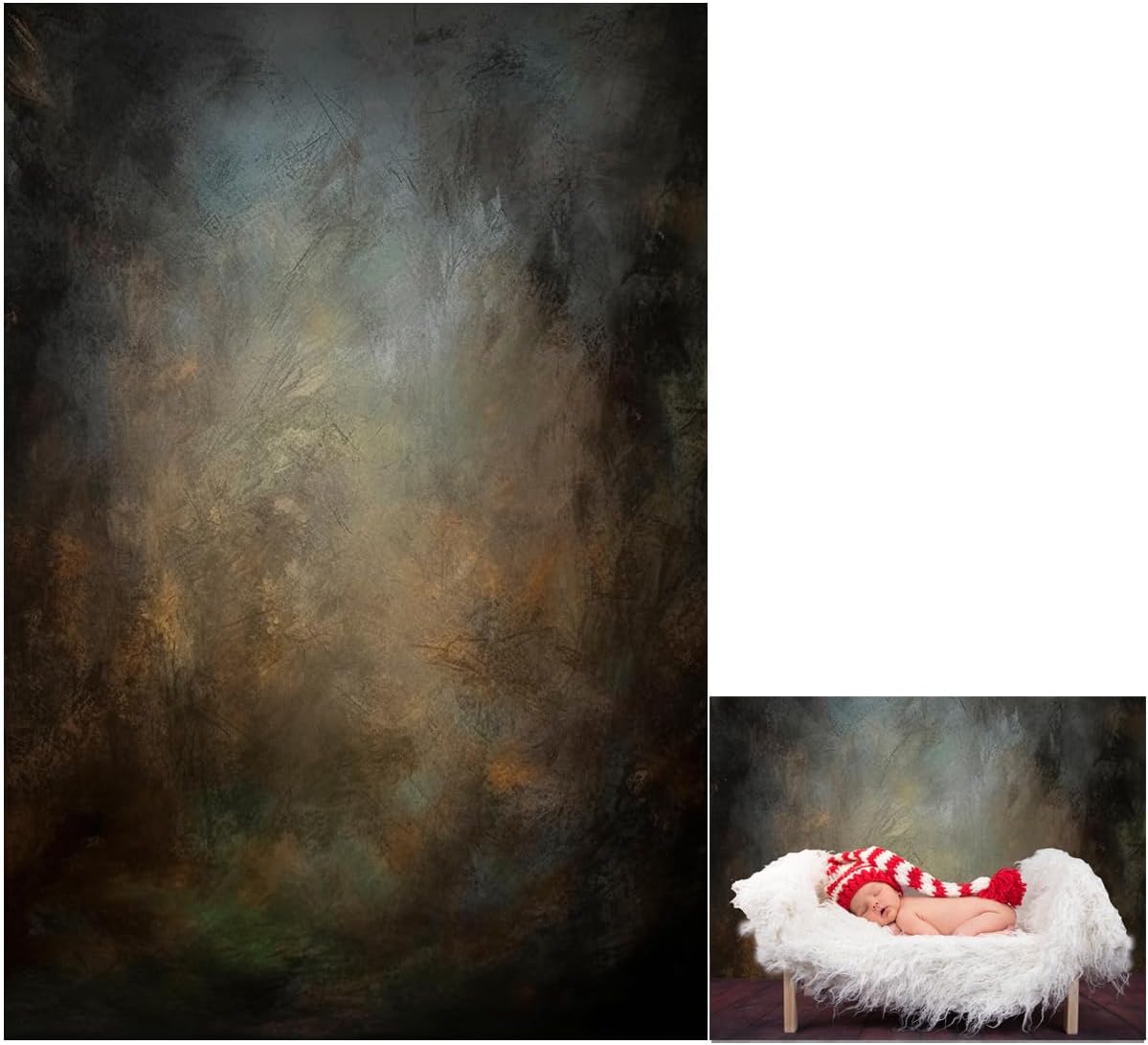 8x16ft Old Master Mottled Portrait Photography Backdrops Abstract Rust Spots Backdrop Background for Photoshoot