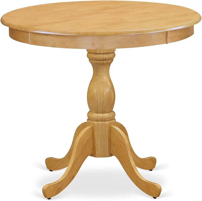 East West Furniture AMT-OAK-TP Antique Kitchen Dining Table - Image 4