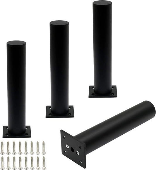 4 Pack Adjustable Furniture Legs Round 1.5" Dia Thickened Aluminum Alloy Sofa by Kyuionty
