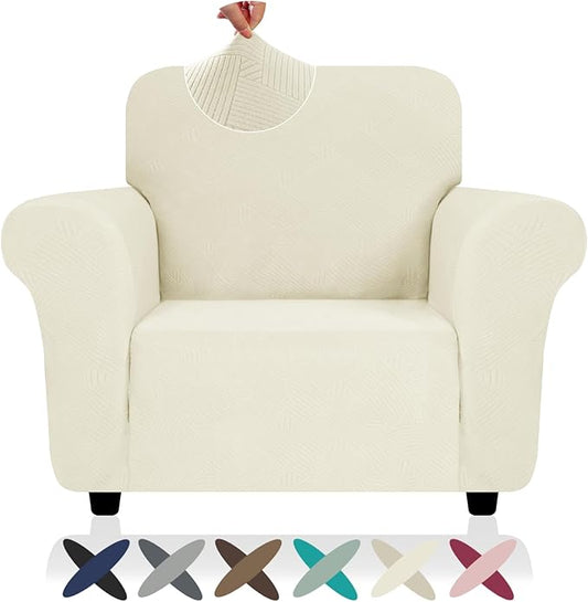 ZNSAYOTX Super Stretch Chair Slipcover, New Striped Sofa Chair Covers by ZNSAYOTX