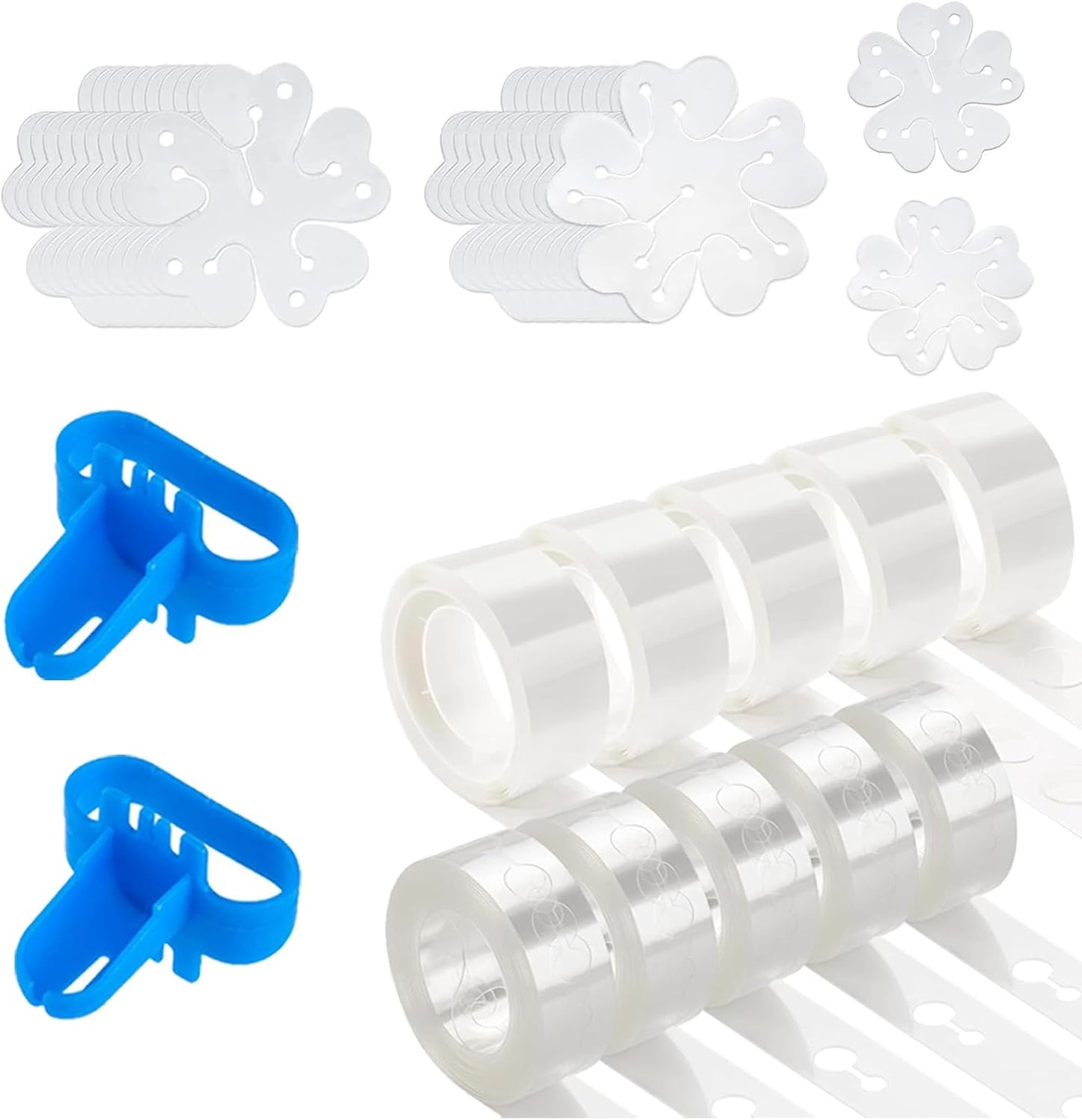 Balloon Arch Garland Kit, 82ft Balloon Garland Strips - 500Pcs Glue Point Dots Tape - 20 Balloon Flower Clips and 2 Tie Tools for Balloon Arch, Birthday Party, Wedding Decoration