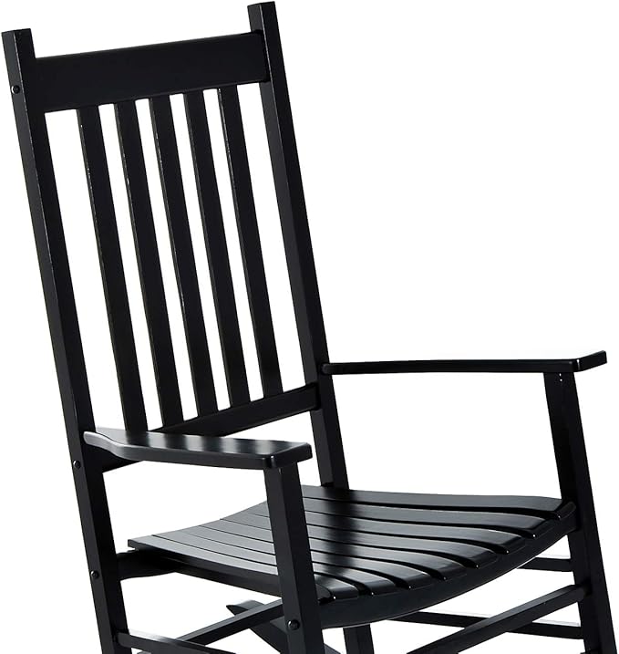 Outsunny Outdoor Rocking Chair, Patio Wooden Rocking Chair - Image 8