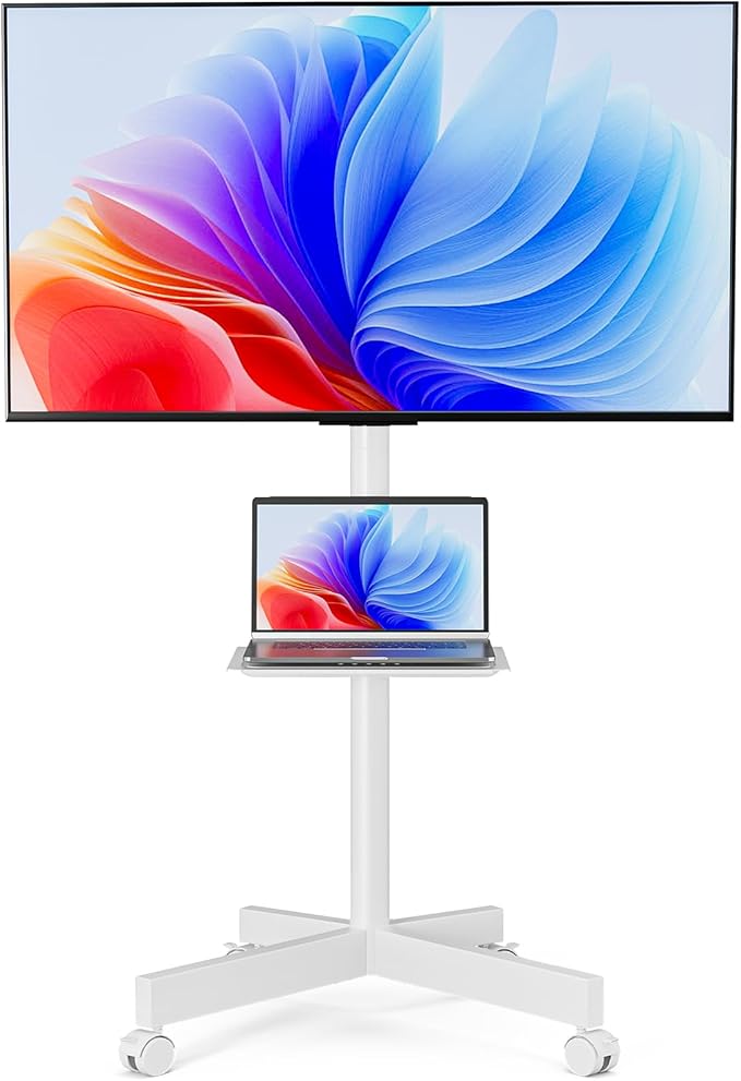 Mobile TV Stand for 23-65 Inch LCD LED Flat/Curved Panel Screen TVs, Height by Unknown