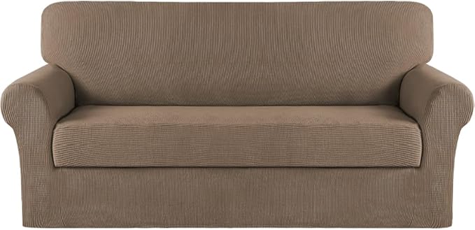 Turquoize Stretch Sofa Slipcover 2 Pieces Sofa Cover Couch Cover by Turquoize