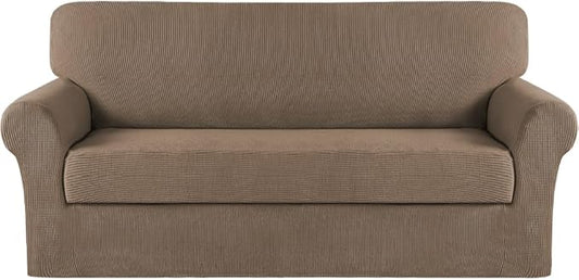 Turquoize Stretch Sofa Slipcover 2 Pieces Sofa Cover Couch Cover by Turquoize