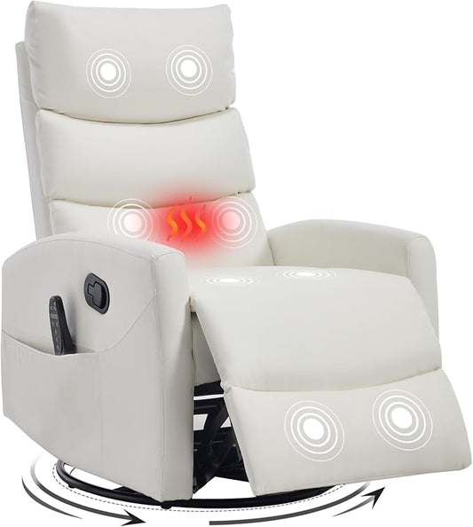 Trustyue Swivel Rocker Recliner Chair, 360° Swivel Recliner by Trustyue
