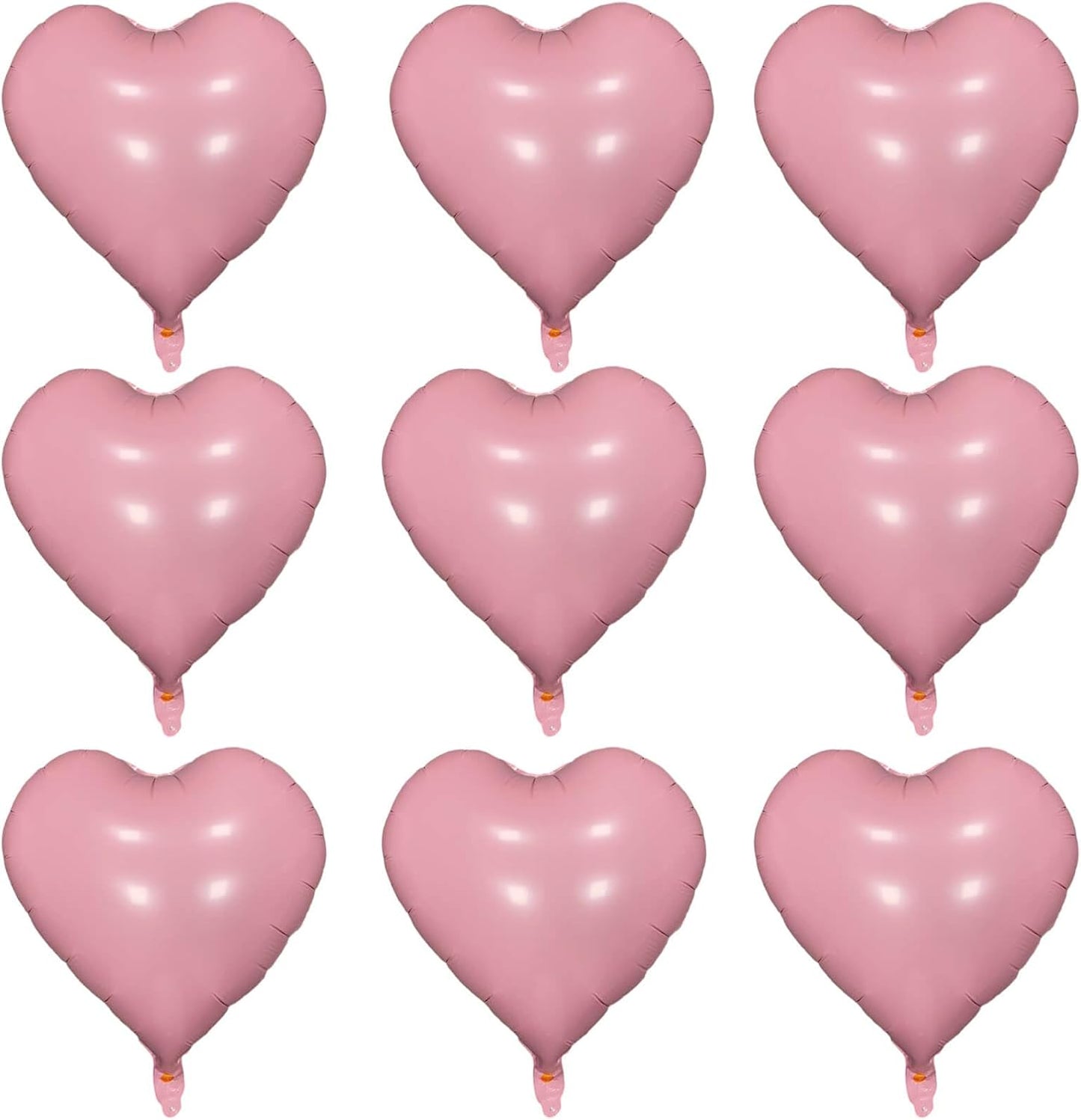 Pastel Pink Heart Shaped balloons Pack of 10,18 Inch Love Valentine Balloons Heart Romantic Balloons For Valentines Day Propose Marriage Wedding Bridal Shower Engagement Party Decorations