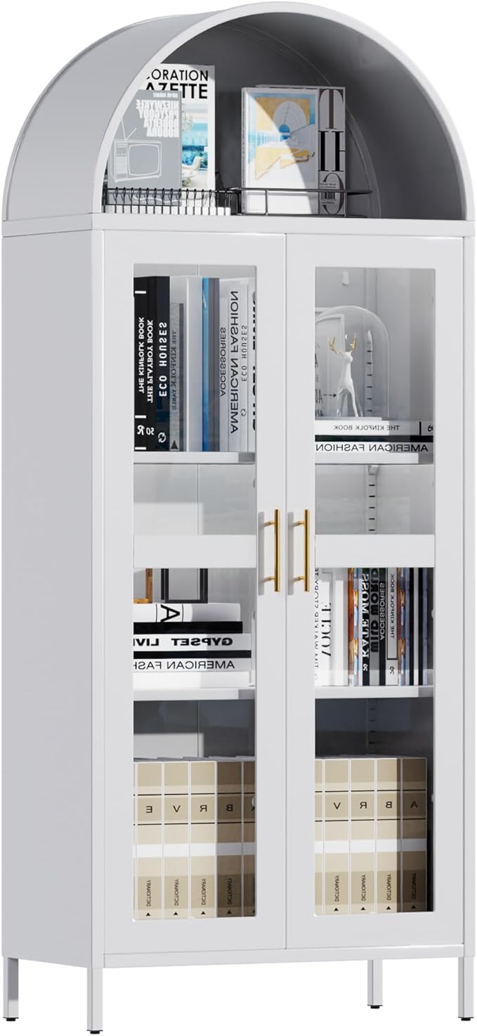 VEXPOR 73" Tall Arched Display Cabinet - Image 9