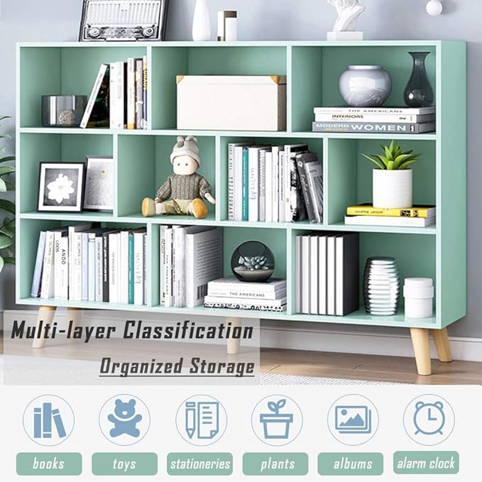 IOTXY Wooden Open Shelf Bookcase - Image 4