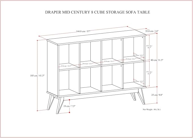 SIMPLIHOME Draper Console Table - Image 3