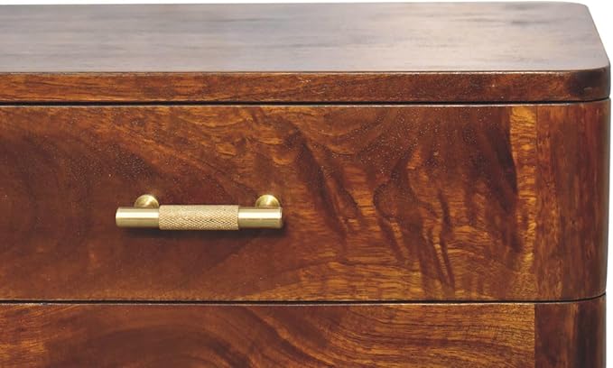 Scandinavian Design Chestnut T-Bar Nightstand - Image 6