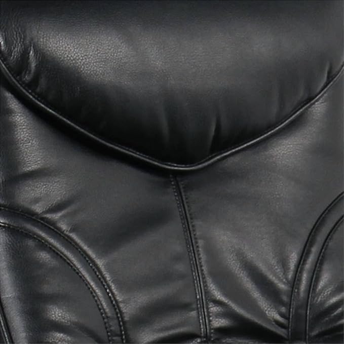 BenchMaster Newport Black Swivel Recliner and Slanted Ottoman - Image 3