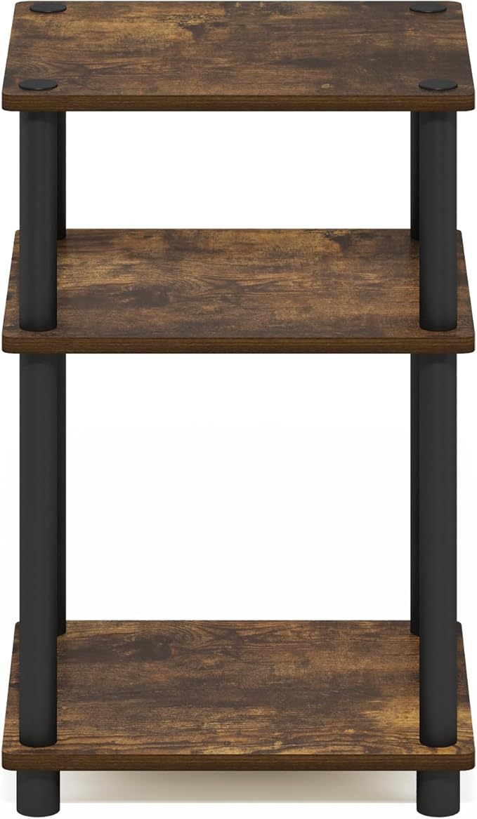 Furinno JUST Side Table, 3-Tier End Table, Open Shelves Night Stand, Bedside - Image 8