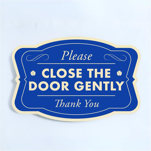 Custom Aluminum Driveway Signs - Waterproof Outdoor Metal Signs, Blue Steel 24x18 In