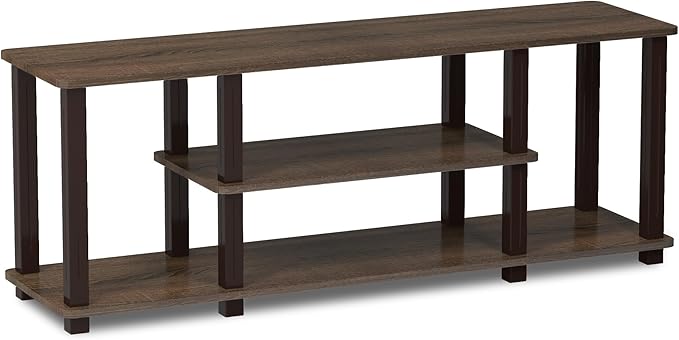 Furinno Turn-N-Tube No Tools 3D 3-Tier Entertainment TV Stand up to 50 inch TV - Image 4