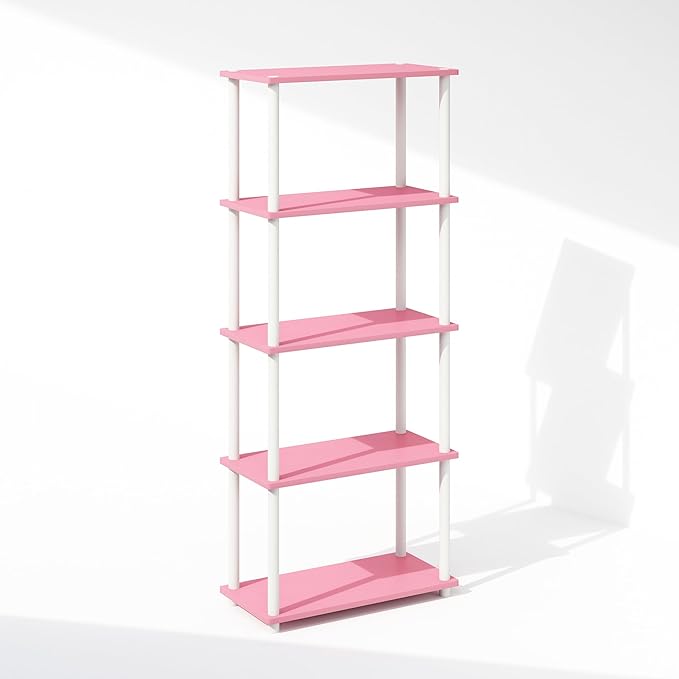 Furinno Turn-N-Tube Book Shelf, 5-Tier Bookshelf, Bookcase - Image 4