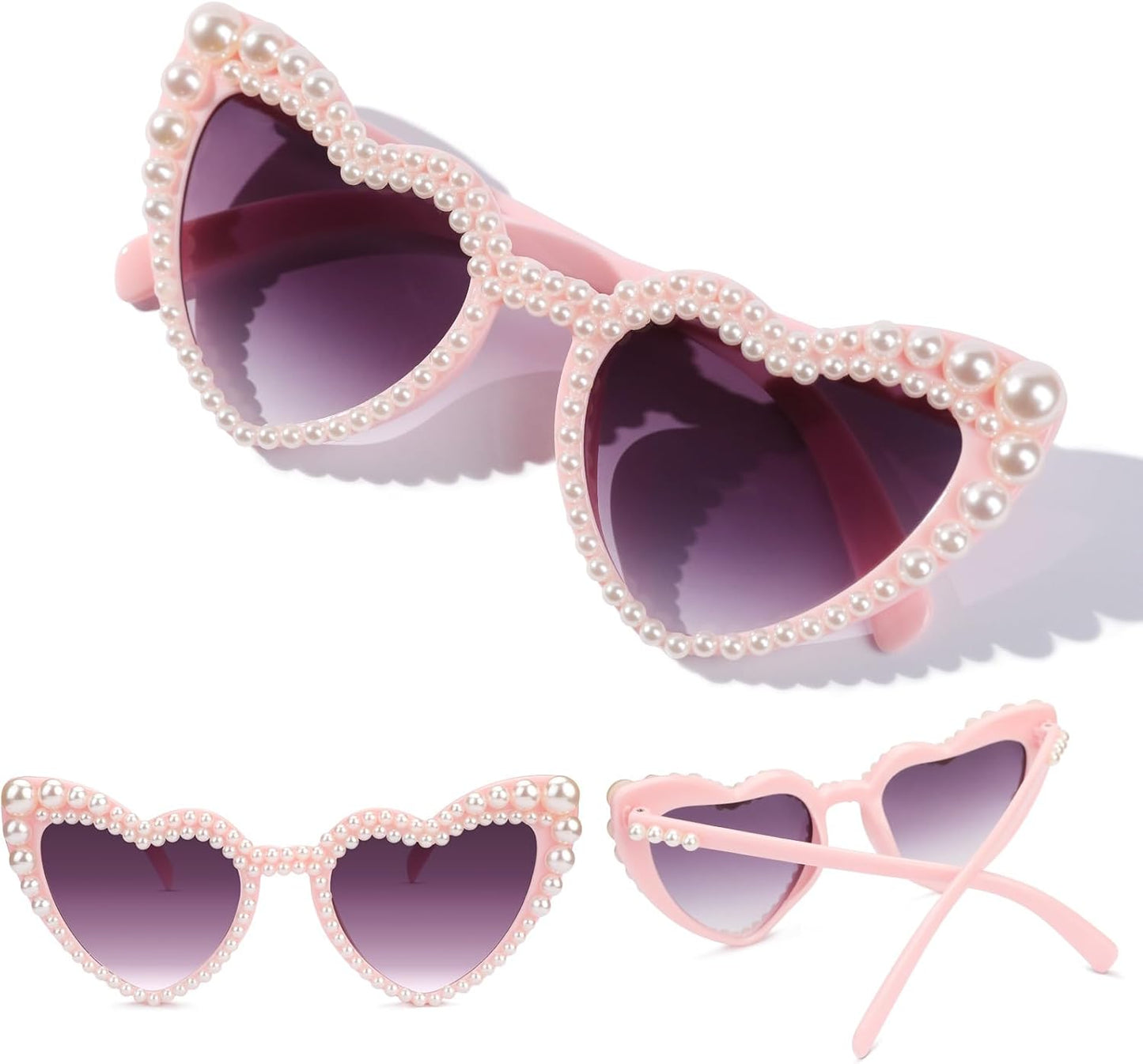 YOGFIT Heart Sunglasses for Women Fashion Classic Love Eye Protection Sunglasses Vintage Cute Heart Sunglasses