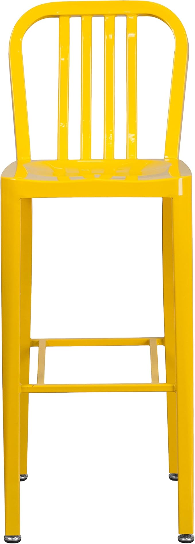 Flash Furniture Commercial Grade 30" High Yellow Metal Indoor-Outdoor Barstool - Image 8