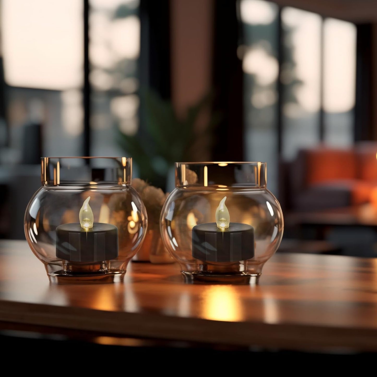 Battery Operated LED Tea Lights: 50PACK Flameless Votive Candles Lamp Realistic and Bright Flickering Holiday Gift Long Lasting 200Hours for Seasonal & Festival Celebration Black