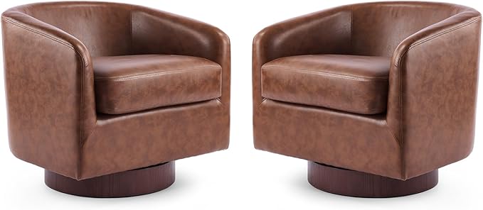 VINGLI 360°Swivel Accent Chairs Set of 2 - Image 9