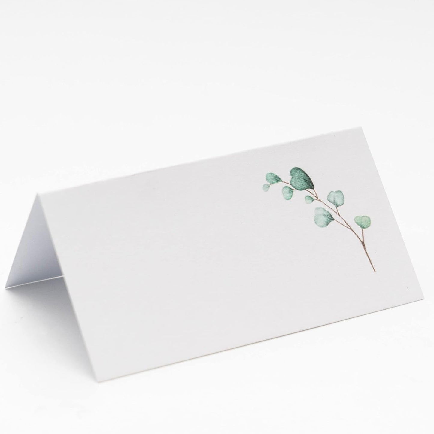 Watercolor Place Cards for Wedding or Party, Seating Place Cards for Tables, Scored for Easy Folding, 100 Pack, 2 x 3.5 Inches