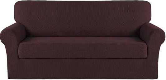 Turquoize Stretch Sofa Slipcover 2 Pieces Sofa Cover Couch Cover by Turquoize