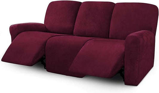 ULTICOR Velvet 8-Pieces Recliner Sofa Covers Stretch Reclining Couch Covers by ULTICOR
