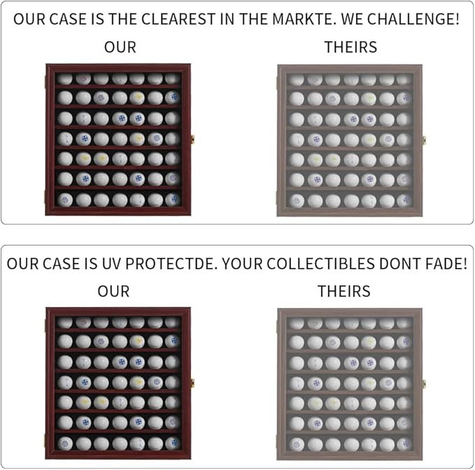 KCRasan 49 Golf Ball Display Case Lockable - Image 2