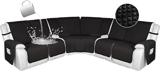 HDCAXKJ 100% Waterproof Reclining Sectional Couch Covers L Shape Recliner Sofa by HDCAXKJ