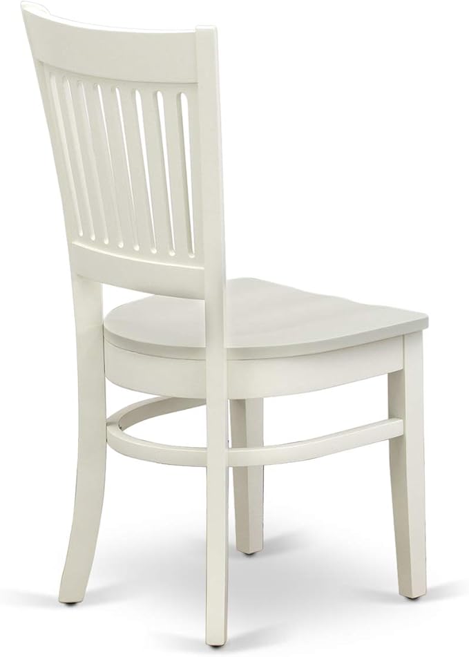 East West Furniture NDVA5-LWH-W 5 Piece Dining Table Set - Image 11
