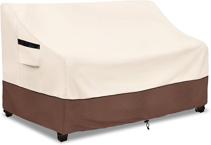 Patio 3-Seater Sofa Cover, Outdoor Couch Cover Fits up to 85W x 38D x 35H Inches by LSongSKY