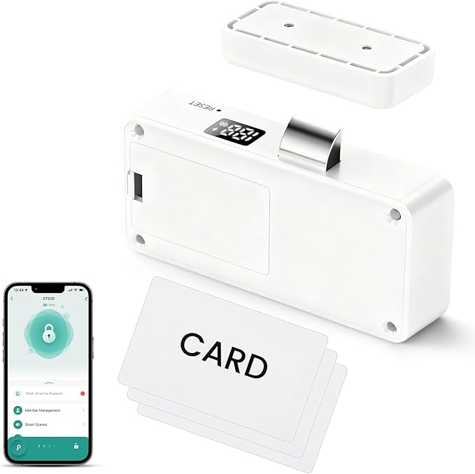 Lokko Smart Hidden Cabinet Lock, Tuya Bluetooth RFID Keyless Drawer Lock by Unknown