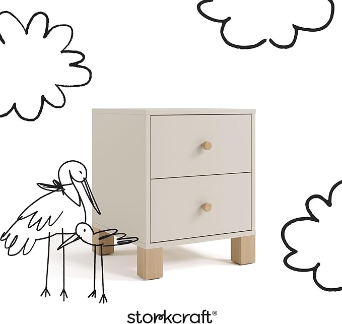 Storkcraft California 2 Drawer Nightstand - Image 6