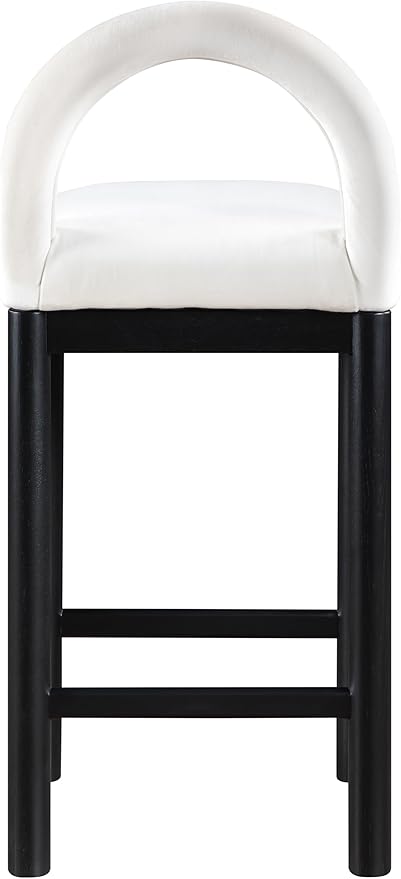 Meridian Furniture 11035Cream-C Conrad Collection Art Deco Counter Stool - Image 6