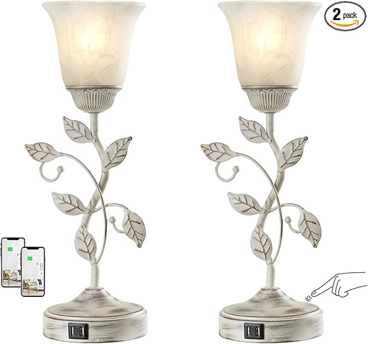 Set of 2 Rustic Touch Table Lamps by RORIANO