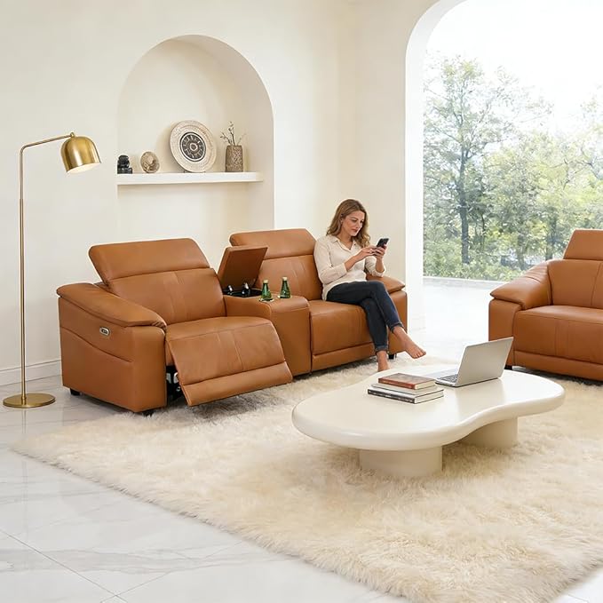 Power Recliner Sofa Set, Reclining Sectional Sofa Couch - Image 8