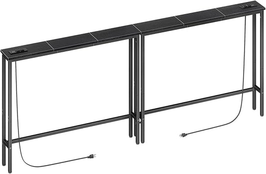ELYKEN 2 Pack 5.9" Narrow Console Sofa Table by ELYKEN