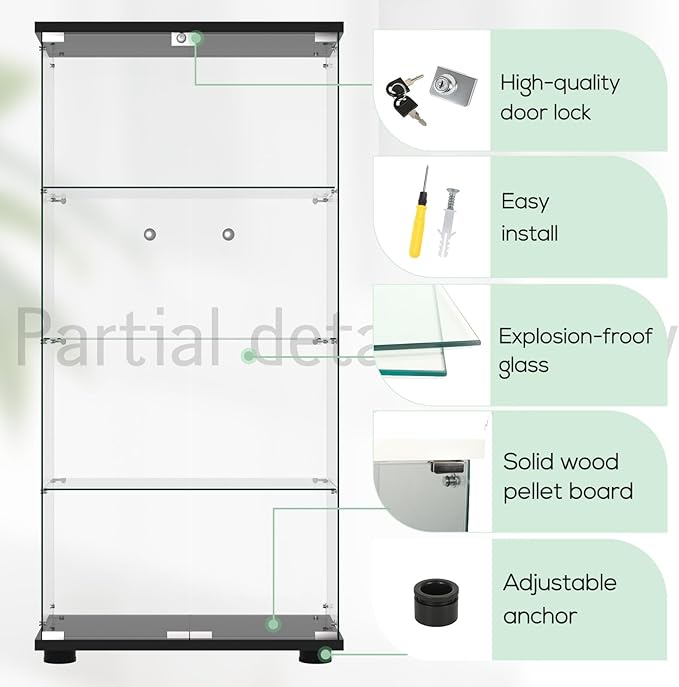 FANYUSHOW Glass Display Cabinet - Image 4