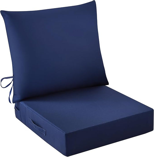 IASEAHK Outdoor Seat Cushion Set, Waterproof & Fade Resistant Patio Chair by IASEAHK
