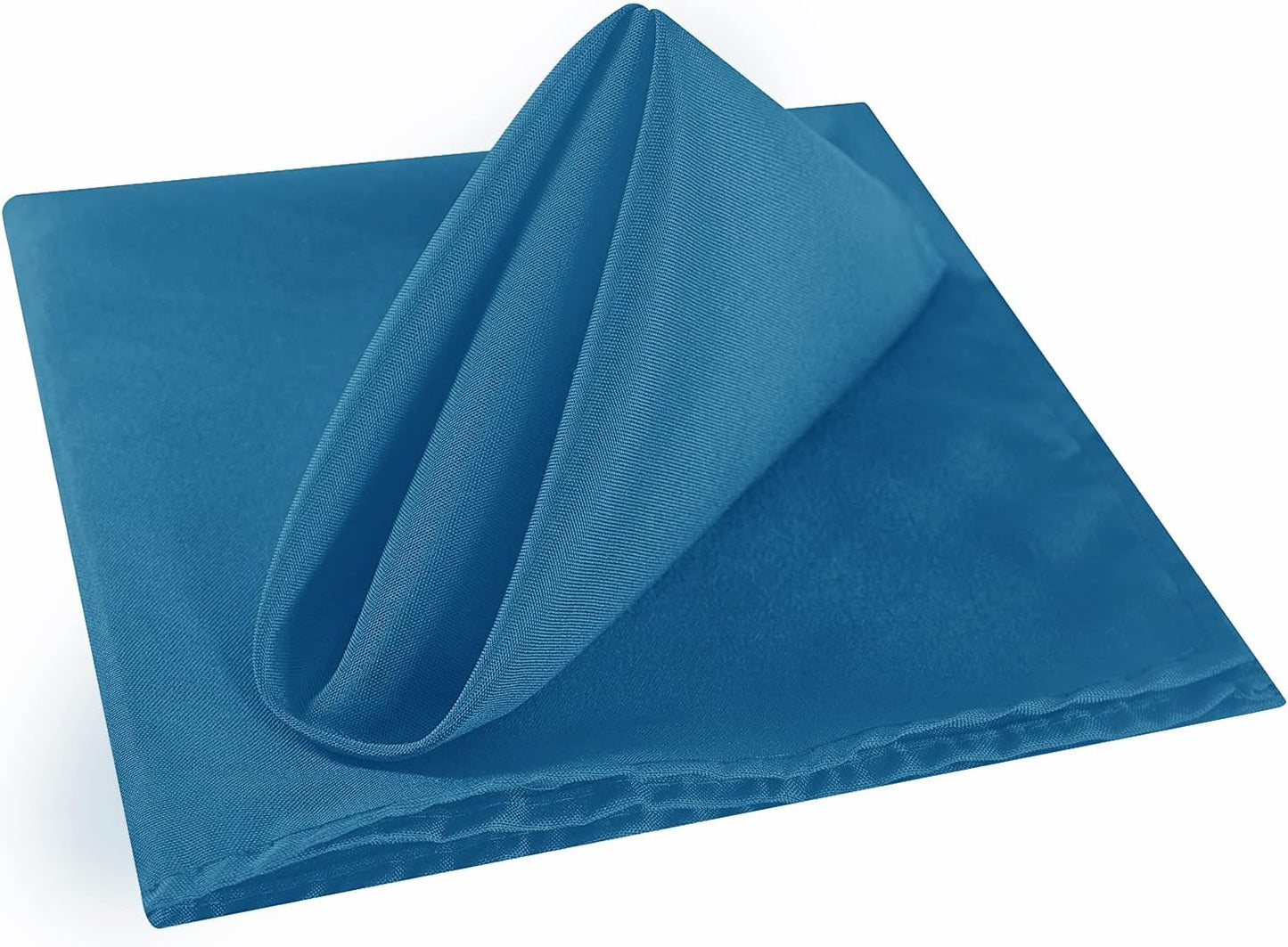 Cloth Napkins 20x20 inch Washable Polyester Dinner Napkins Soft Table Napkins for Wedding Party Dining Banquet(Mediterranean Blue,50PCS)