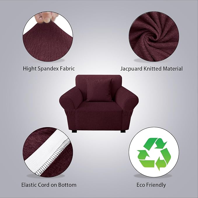 Armchair Slipcover with 1 Pillow Cover - Image 2