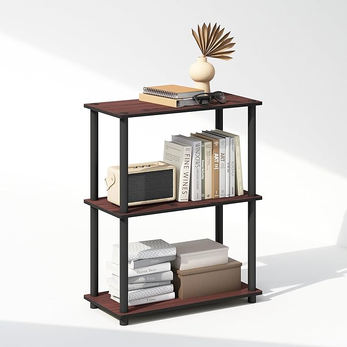 Furinno Turn-N-Tube Book Shelf, 3-Tier Bookshelf, Bookcase - Image 4