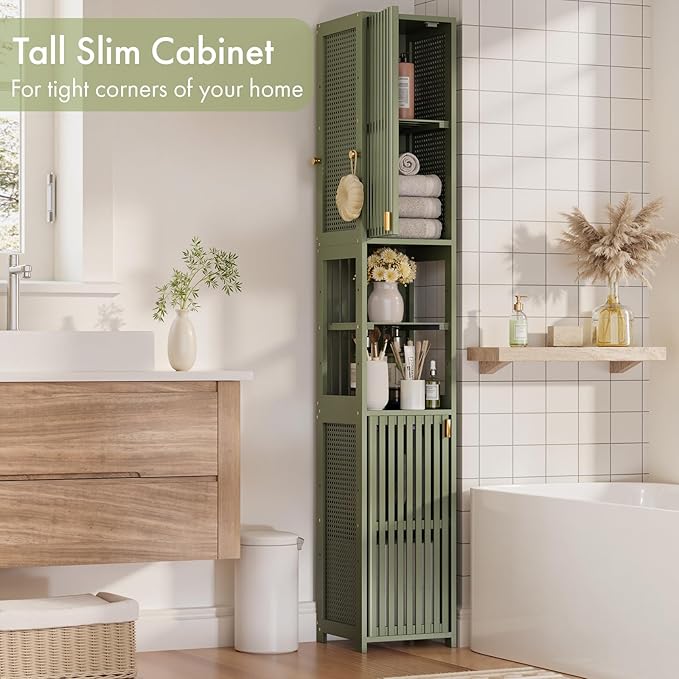 Amazer Tall Bathroom Storage Cabinet 70'', Freestanding Cabinet Storage - Image 5