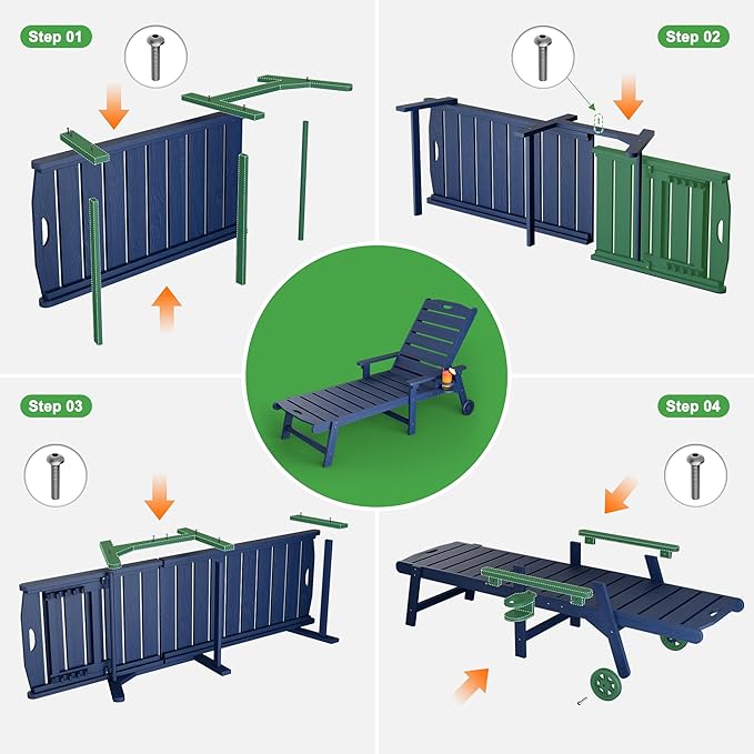 Outdoor Lounge Chair Set of 2 - Image 8
