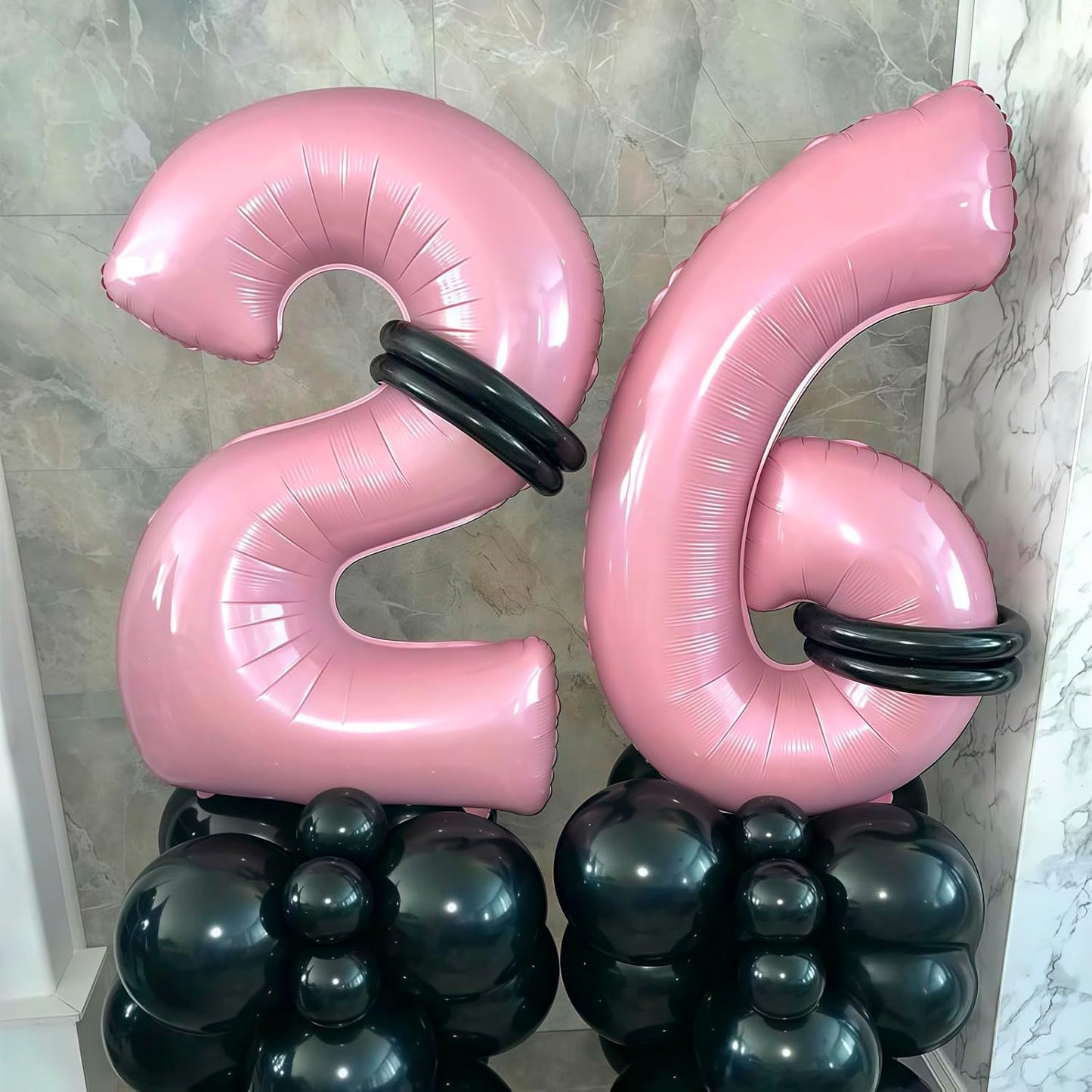 Pastel Pink 1 Balloon,Light Pink 1 Balloons Number,40 Inch Helium Foil Mylar Number 1 Balloon for Birthday Party
