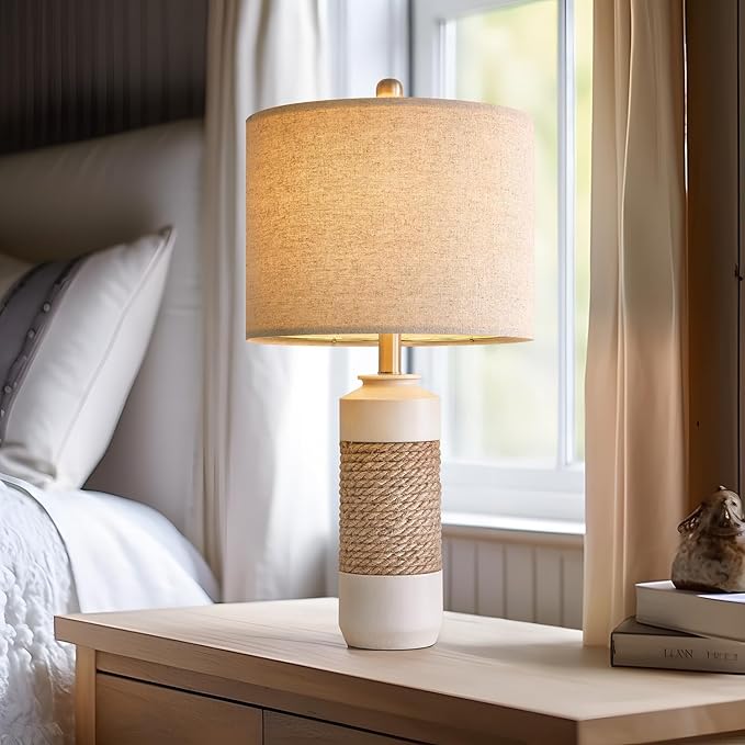 OYEARS 23.75" Bedside Table Lamps Set of 2 - Image 2