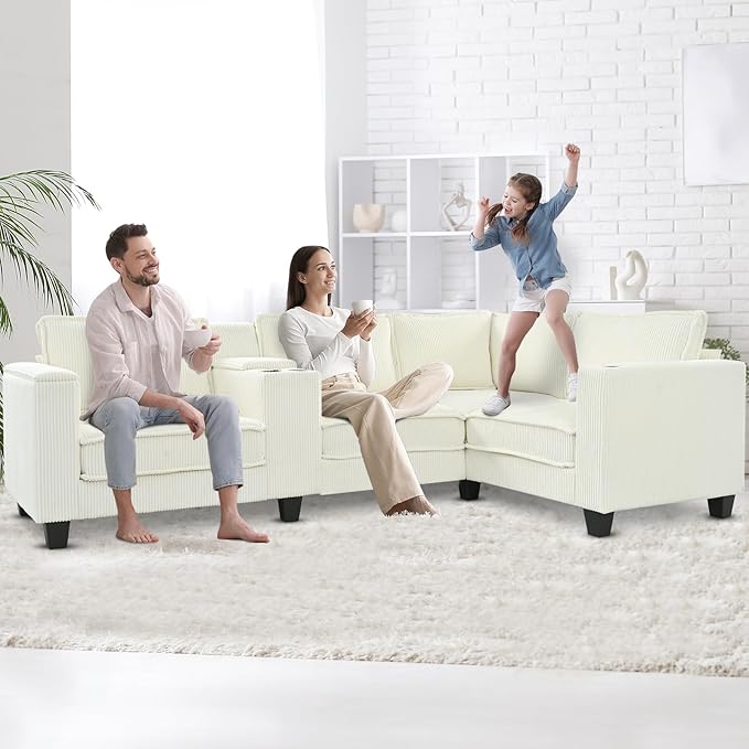 Ball & Cast 105.5" L-Shaped Sectional Sofa Bed - Image 3