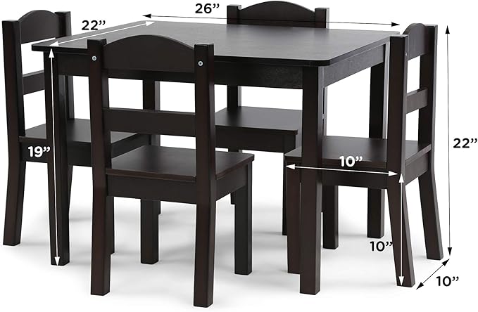 Humble Crew Kids Table and Chair Set, Toddler Activity Table - Image 3