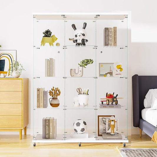 LFT HUIMEI2Y Glass Display Cabinet 12 Shelves by LFTHUIMEI2Y