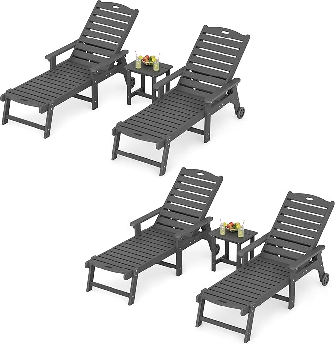 LUE BONA Outdoor Lounge Chair Set by LUEBONA